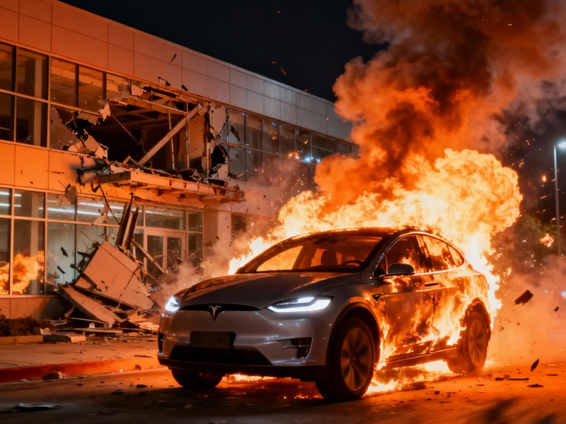 Explosion, vehicle fire rock Faraday Future’s LA headquarters | TechCrunch