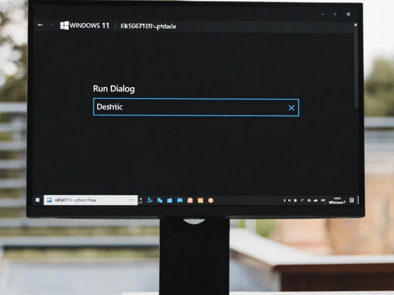 Windows 11 Run Dialog Dark Mode Update KB5067103 Released - Professional coverage