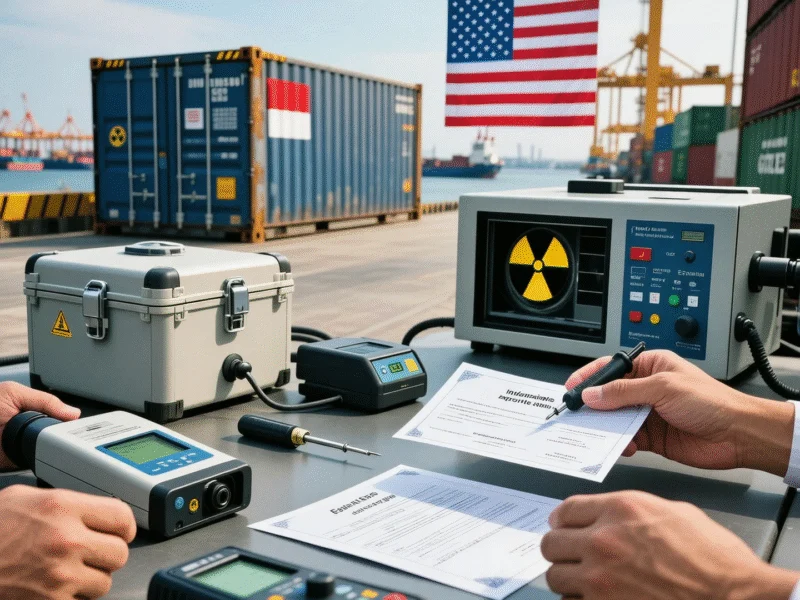 Indonesia US Export Certification Radiation Scare Cesium-137
